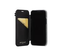 Custodia folio - Elysée - iPhone 12 / 12 Pro - Pelle - Nera - Semi-rigida