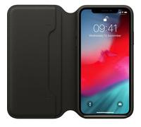 Custodia Folio In Pelle Originale Apple IPhone XS - Nera - Nuova