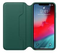 Custodia Folio In Pelle Originale Per Apple iPhone XS Max Verde Foresta - Nuova