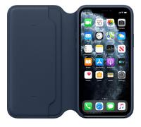 Custodia Folio In Pelle Originale / Ufficiale Apple iPhone 11 Pro - Blu Profondo