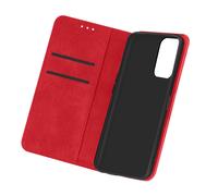 Custodia Folio Oppo A16, A16s e A54s Portafoglio Funzione Supporto Rossa
