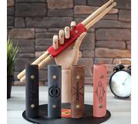 Custodia For Bacchette In Pelle Personalizzata, Porta Bacchette Con Logo Personalizzato, Custodia For Bacchette Con Nome Studio Musicale Personalizzato, Regalo For Batterista