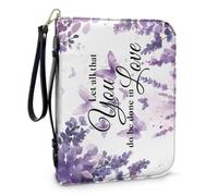 Custodia for Bibbie, Libri Di Testo, Pratica Protezione for Libri Con Porta Penna Integrato, Copertina Portatile for Quaderni Ideale for Viaggi, Studio, Culto Uso Quotidiano(Pattern A,30.5CM)