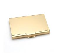 Custodia for biglietti da visita da uomo 1 pezzo Custodia in alluminio in acciaio inossidabile Custodia for scatola in metallo Custodia for biglietti da visita for donna per le aziende(Light gold)