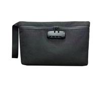 Custodia for borsa con lucchetto a combinazione, viaggio sicuro con denaro, custodie for organizer per Documenti Foto Preziose(Black)
