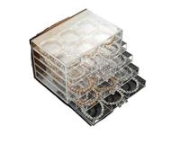 Custodia for bracciale fai-da-te, custodia for orecchini Grande for clip for gioielli da 30 griglie, con 5 cassetti, for for impilabile(Box 30)