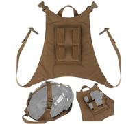 Custodia for casco tattica a distribuzione rapida Borsa for visione notturna attrezzata Cinghie militari Molle Borsa for il trasporto multiuso(Brown)
