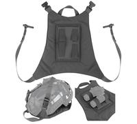 Custodia for casco tattica a distribuzione rapida Borsa for visione notturna attrezzata Cinghie militari Molle Borsa for il trasporto multiuso(Gray)
