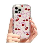 Custodia for cellulare carina Cherry, compatibile for iPhone, 17 15 16 13 11 12 14 Pro Max 7 8 Plus Air 16e XR SE 2022 Cover morbida trasparente antiurto Coque(JV82,IPhone 11)