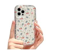 Custodia for cellulare carina Cherry, compatibile for iPhone, 17 15 16 13 11 12 14 Pro Max 7 8 Plus Air 16e XR SE 2022 Cover morbida trasparente antiurto Coque(JV73,IPhone SE (2022))