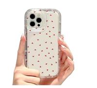 Custodia for cellulare carina Cherry, compatibile for iPhone, 17 15 16 13 11 12 14 Pro Max 7 8 Plus Air 16e XR SE 2022 Cover morbida trasparente antiurto Coque(JV90,IPhone 16)