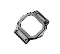 Custodia for cinturino for orologio in acciaio inossidabile adatta for G-SHOCK 3229 adatta for Casio DW5600 GW-B5600 GW-M5610 cinturino con lunetta inferiore rossa modificata (Color : Black case, Si