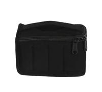 Custodia for oli essenziali a 8 griglie, scatola portaoggetti for cosmetici antiurto e antiumidità, contenitore comodo con maniglia(Black)