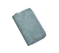 Custodia for passaporto portatile Elegante porta passaporto multiplo | Portafoglio da viaggio in pelle PU, con cerniera, organizer for documenti antifurto, for donna uomo(Blue)