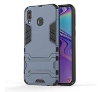 Custodia for Samsung Galaxy M20, CHcase 2 in 1 Armour Hybrid Dual Layer Armatura Defender PC + TPU Custodie Case Cover con supporto per Samsung Galaxy M20 -Black Plus Gray