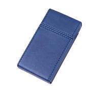 Custodia for scatola di sigarette in pelle PU, portasigarette for pacchetto intero di sigarette slim 20 pezzi, miglior regalo for le donne(Navy blue)