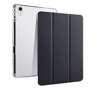 Custodia for tablet a tre ante adatta for Lenovo Xiaoxin Pad Pro GT 11.1 pollici TB710FU 2025 con portapenne e guscio posteriore in TPU trasparente(Black)