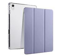 Custodia for tablet a tre ante adatta for Lenovo Xiaoxin Pad Pro GT 11.1 pollici TB710FU 2025 con portapenne e guscio posteriore in TPU trasparente(Lavender)
