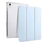 Custodia for tablet a tre ante adatta for Lenovo Xiaoxin Pad Pro GT 11.1 pollici TB710FU 2025 con portapenne e guscio posteriore in TPU trasparente(Sky blue)