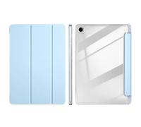 Custodia for tablet adatta for Samsung Galaxy Tab A11 Plus 11 pollici SM-X230 X235 Cover rigida posteriore in acrilico trasparente con portapenne(Sky blue)