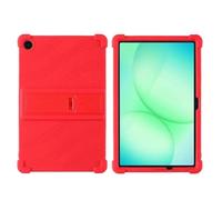 Custodia for tablet con supporto adatta for Samsung Galaxy Tab A11 Plus 11 pollici SM-X230 X233 X235 2025 Custodia in silicone morbido antiurto(Red)