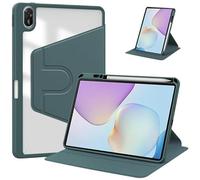 Custodia for tablet con supporto rotante adatta for Huawei MatePad 11.5 TXZ-W09 2025 Cover posteriore in acrilico con slot for penna(Dark green)