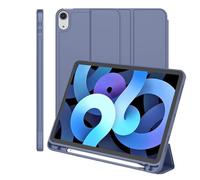 Custodia for tablet con supporto tri-pieghevole adatta for Apple iPad A16 11th 11 2025 Guscio posteriore in silicone morbido TPU con copertura for slot for penna(Lavender)