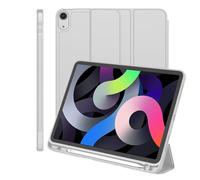 Custodia for tablet con supporto tri-pieghevole adatta for Apple iPad A16 11th 11 2025 Guscio posteriore in silicone morbido TPU con copertura for slot for penna(Gray)