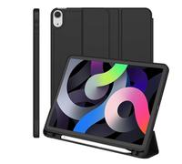 Custodia for tablet con supporto tri-pieghevole adatta for Apple iPad A16 11th 11 2025 Guscio posteriore in silicone morbido TPU con copertura for slot for penna(Black)