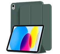 Custodia for tablet con supporto tri-pieghevole adatta for Apple iPad A16 11th 11 pollici 2025 Custodia protettiva in morbido silicone TPU con guscio posteriore(Dark Green)