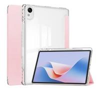 Custodia for tablet in pelle PU adatta for Huawei MatePad 11.5 TXZ-W09 2025, custodia rigida trasparente in acrilico con supporto for penna(Pink)