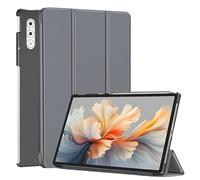 Custodia for tablet in pelle PU ripiegabile adatta for Lenovo Yoga Tab Plus 12,7 "TB-520FU 2025 con copertura con funzione di riattivazione automatica(Gray)