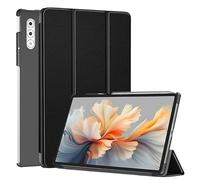 Custodia for tablet in pelle PU ripiegabile adatta for Lenovo Yoga Tab Plus 12,7 "TB-520FU 2025 con copertura con funzione di riattivazione automatica(Black)