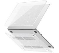 Custodia for tablet trasparente glitterata adatta for MacBook Air 13.6 15.3 M5 M4 M3 M2(Clear Glitter,Air 15.3 M2 A2941)