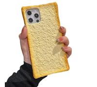 Custodia for Telefono In-Bread, L'accessorio for iPhone Più Divertente Con Pane Tostato, Custodia for Telefono Con Cibo Divertente for iPhone 16/15/14/13/12/11 Promax, Antiurto, Tutto Incluso(Bread,Fo