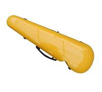Custodia for violino 4/4 a grandezza naturale, custodia for violino portatile leggera, custodia rigida for violino in fibra di carbonio composita con igrometro incorporato(Color:Yellow)