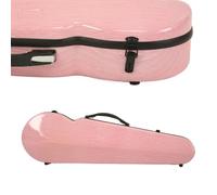 Custodia for violino BOX da 4/4, disco rigido triangolare e resistenza alla compressione con doppia cintura posteriore in fibra di carbonio(Pink)