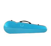 Custodia for violino BOX da 4/4, disco rigido triangolare e resistenza alla compressione con doppia cintura posteriore in fibra di carbonio Per Collezionare E Conservare Violini(Blue)