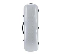 Custodia for violino portatile, resistente agli urti, protezione affidabile, elegante, pratica, for il trasporto di strumenti musicali, morbida imbottitura(White Carbon Pattern)