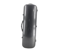 Custodia for violino portatile, resistente agli urti, protezione affidabile, elegante, pratica, for il trasporto di strumenti musicali, morbida imbottitura(Black Carbon Pattern)
