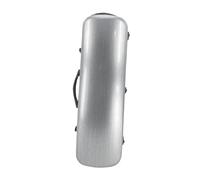 Custodia for violino portatile, resistente agli urti, protezione affidabile, elegante, pratica, for il trasporto di strumenti musicali, morbida imbottitura(Silver)