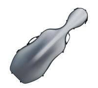 Custodia for violoncello 4/4 Full Size in fibra di carbonio composita Scatola for violoncello robusta, portatile e impermeabile con maniglia, cinghie posteriori e ruote(Color:Gray)
