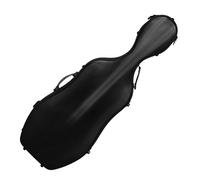 Custodia for violoncello 4/4 Full Size in fibra di carbonio composita Scatola for violoncello robusta, portatile e impermeabile con maniglia, cinghie posteriori e ruote(Color:Black)