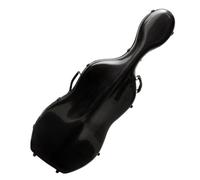 Custodia for violoncello a grandezza naturale 4/4, zaino rigido in fibra di carbonio composita con ruote, comodi spallacci(Color:Black)