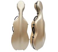 Custodia for violoncello Robusta custodia rigida in fibra di carbonio 4/4 Scatola for violoncello full size Leggera con ruote e zaino, robusta, portatile e impermeabile(Color:Multi-colored)