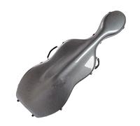 Custodia for violoncello Scatola for violoncello in fibra di carbonio Custodia rigida full size 4/4 Guscio rigido con ruote, comodi spallacci(Color:Black3)