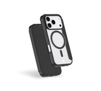 Custodia Force Case Folio Rinforzata MagSafe Nera con Protezione 2m e Doppio Porta Carte per iPhone 17 Pro