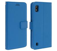 Custodia Galaxy A10 Portafoglio Supporto Video Cover Soft Touch - Blu