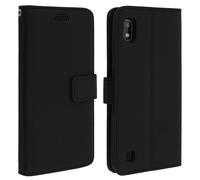 Custodia Galaxy A10 Portafoglio Supporto Video Cover Soft Touch - Nero