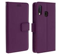 Custodia Galaxy A20e Portafoglio Supporto Video Cover Soft Touch - Viola